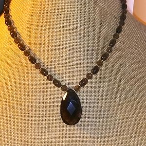Brown Stone Necklace
